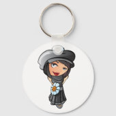 シャイフランスのガールキーチェーン キーホルダー (裏面)