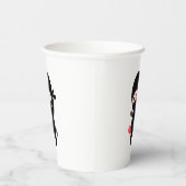 シャイブラッシング忍者ホールディングオリガミ紙ハート 紙コップ (右)