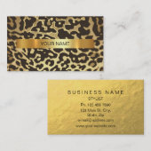 シャイミニマル金ゴールドジャガーVIP名刺 名刺 (正面/裏面)