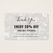 シャイモダンー割引クーポンカード (正面)