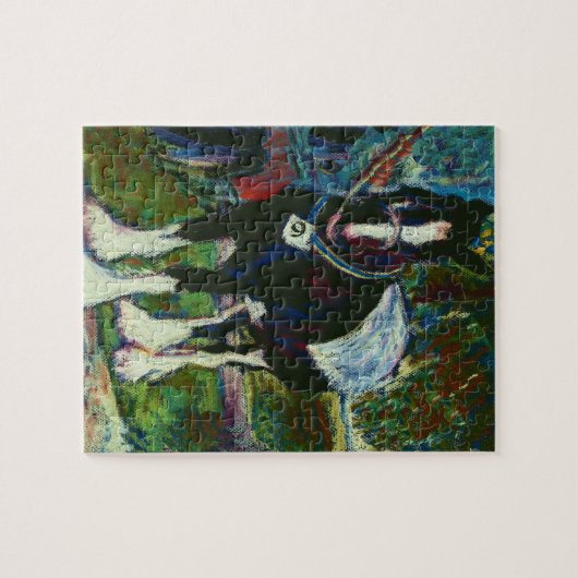 シャイヤーが付いているジグソーパズル ジグソーパズル (横)