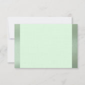 シャイユニコーングリーンメタリックフラットサンキューノート ノートカード (正面)