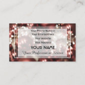 シャイライト抽象芸術バラクリスマスボールビジネス 名刺 (裏面)