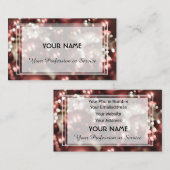 シャイライト抽象芸術バラクリスマスボールビジネス 名刺 (正面/裏面)