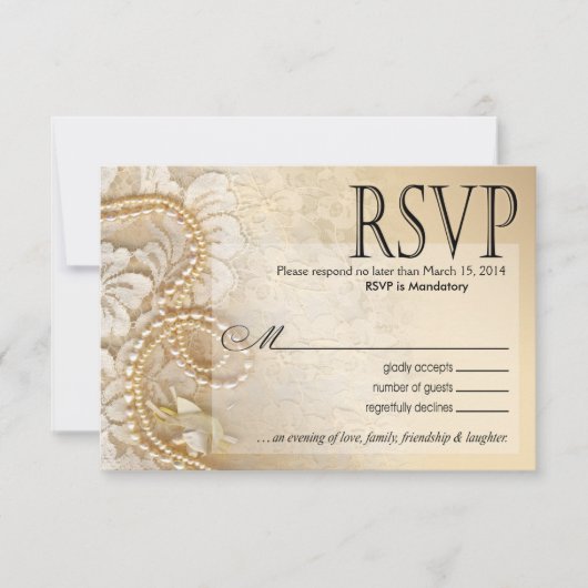 シャイラパールスアンドレースRSVP-1 | エッグシェル 出欠カード (正面)