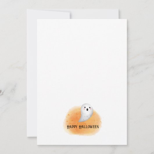 シャイリトルブターン2ハロウィーン誕生日パーティー 招待状 (裏面)