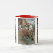 シャイルド・ハッサムによるゼラニウム、ヴィンテージ印象派 マグカップ (中央)