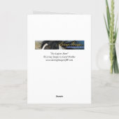 シャイルピネマーレホースグリーティングカード カード (裏面)