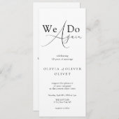 シャイレン白黒誓の更新 招待状 (正面/裏面)