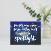 シャインインイン引用文 ポストカード (スタンド正面)