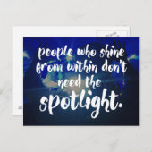 シャインインイン引用文 ポストカード (正面/裏面)