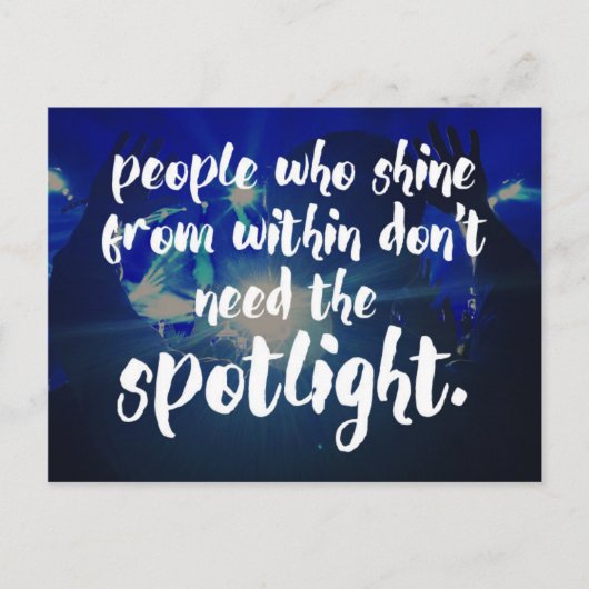 シャインインイン引用文 ポストカード (正面)