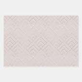 シャインエレガント抽象芸術パターン ラッピングペーパーシート (正面)