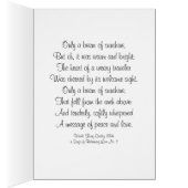 シャインオンマイドイツの羊飼い悔やみや弔慰詩カード (内側 (右))