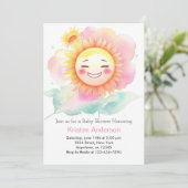 シャインオンリトルワンサンシャインガールベビーシャワー 招待状 (スタンド正面)