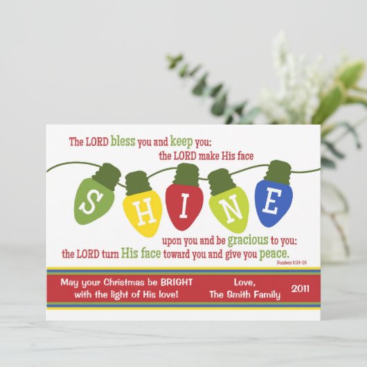 シャインクリスマスライト2面聖なる書物、 経典カード シーズンカード (スタンド正面)