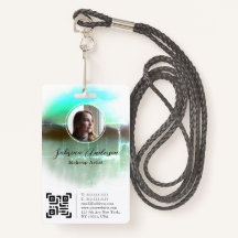 シャイングリーンウォーター抽象芸術スクリプトフォトロゴ