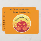 シャインゴッドライトハロウィーン招待状 招待状 (正面/裏面)