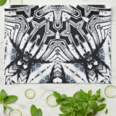 シャインシルバジオメトリックスター キッチンタオル (折り畳み)