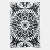 シャインシルバジオメトリックスター キッチンタオル (縦)