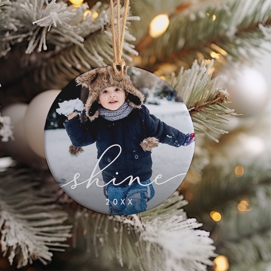 シャインスクリプト |写真 セラミックオーナメント