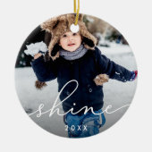 シャインスクリプト |写真 セラミックオーナメント (正面)