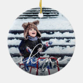 シャインスクリプト |写真 セラミックオーナメント (裏面)