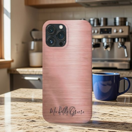 シャインバラゴールド メタル 手帳型スマホケース Case-Mate iPhoneケース