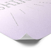 シャインパープルとシルバーグリッターポスター ポスター (角)