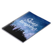 シャインブライトやる気を起こさせる引用文スターズスカイ ノートブック (左側)