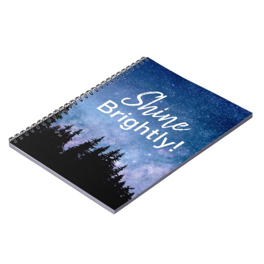 シャインブライトやる気を起こさせる引用文スターズスカイ ノートブック (左側)