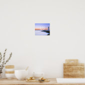 シャインブライトハウスパステルサンセットロッキービーチ ポスター (キッチン)