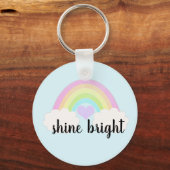 シャインブライトパステルウォーターカラーレインボー キーホルダー (正面)