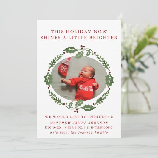 シャインブライト生まれたばかりのクリスマスリース発表 シーズンカード (スタンド正面)