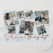 シャインブライト7インスタントフォトコラージュハヌカー 箔シーズンカード (正面)