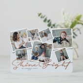 シャインブライト7インスタントフォトコラージュハヌカー 箔シーズンカード (立ち正面)