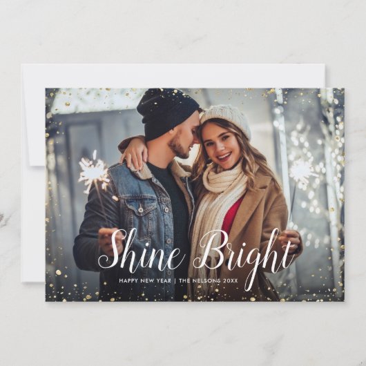 シャインブライト |グリッツフェイクグリッターフォトオーバーレイ シーズンカード (正面)