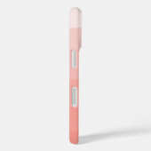 シャインブライト | コーラルピーチウォーターカラーグラデーションストライプ Case-Mate iPhoneケース (裏面 / 右)