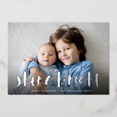 シャインブライト |フルフォトハンカシルバー 箔シーズンカード (正面)