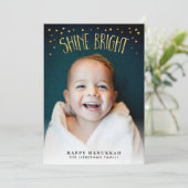 シャインブライトHanukkahフォトカード シーズンカード (スタンド正面)