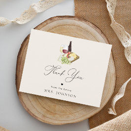 シャインムス・シャルキュトリー・チーズボード ブライダルシャワー サンキューカード