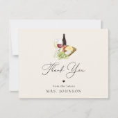 シャインムス・シャルキュトリー・チーズボード ブライダルシャワー サンキューカード (正面)