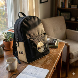 シャインムーンバックパック プリントバックパック