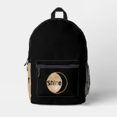 シャインムーンバックパック プリントバックパック (正面)