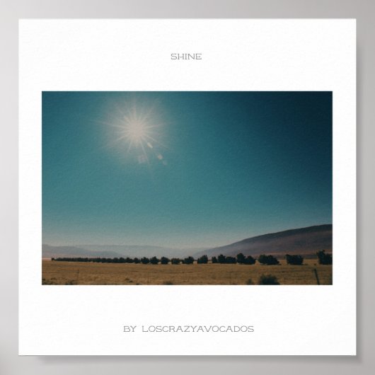 シャイン南アフリカ朝の風景ポスター ポスター (正面)