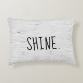 シャイン文字オン樺の木ツリーアクセント枕 アクセントクッション (正面)