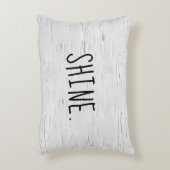 シャイン文字オン樺の木ツリーアクセント枕 アクセントクッション (正面(垂直))