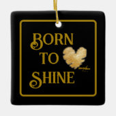 シャイン生まれオーナメント セラミックオーナメント (正面)