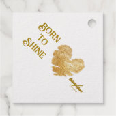 シャイン生まれフォイルメッセージカード フェイバータグ (裏面)