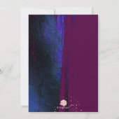 シャイン、ウィンターブルーブラシストローク+カシス 招待状 (裏面)